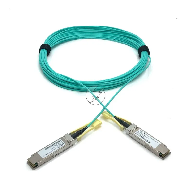 Cabo Aoc Qsfp28 Mikrotik Huawei 16m 100g Aio Azul