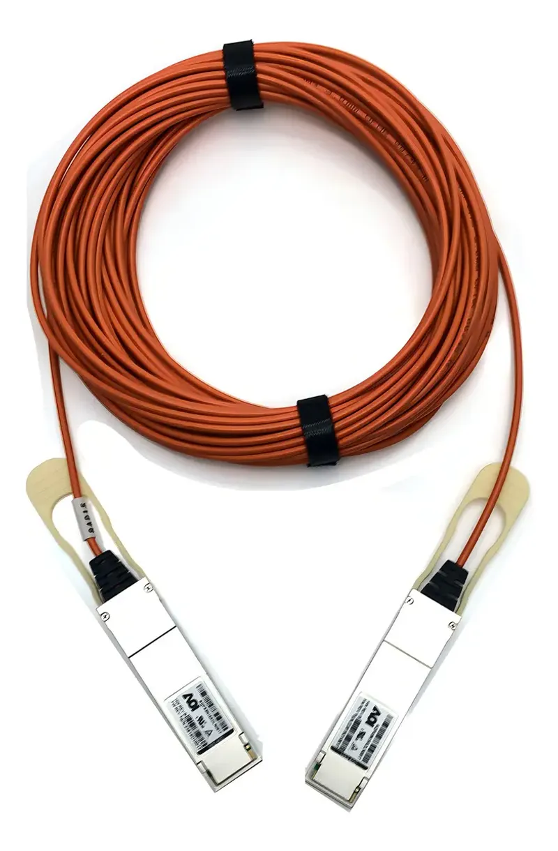 Cabo De Fibra Óptica Aoi Qsfp28 Para Qsfp28 / 15 Metros