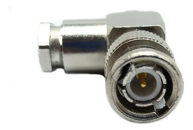 Conector Bnc Para Cabo Coaxial: Macho, Em L, 90 Grau
