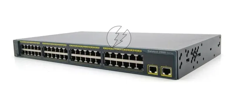 Switch Cisco 48 Portas 10/100 + 2 Portas 10/100/1000