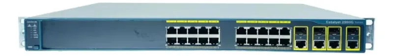 Switch Cisco 2960g 24x Portas Gigabit + 4x Sfp 1 G, Seminovo