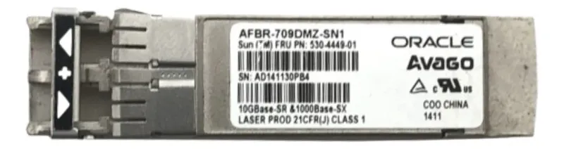 Gbic Oracle Afbr-709dmz-sn1 Lc Duplex Sfp+ 10gb 0,3km 850nm