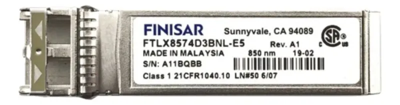 Gbic Finisar Ftlx8574d3bnl-e5 Lc Duplex Sfp+ 10gb 300m 850nm