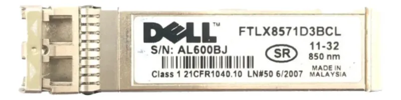 Gbic Dell Ftlx8571d3bcl Sr - Duplex Sfp+ 10gb 0,3km 850nm Sx