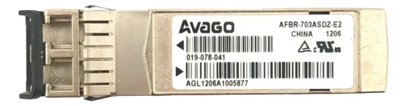 Gbic Avago Afbr-703asdz-e2 Lc Duplex Sfp+ 10gb 300m 850nm Sx