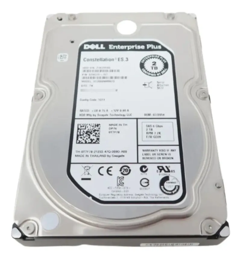 Kit Hd Dell Entp+ St2000nm0023:2tb, Sas, 3,5 , 7,2 + Gaveta