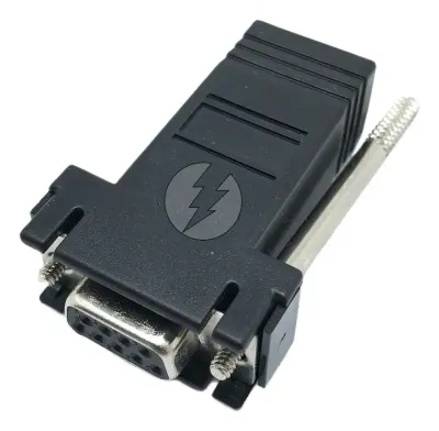 Adaptador Db9 Serial Para Rj45 Fêmea Preto Sk1225