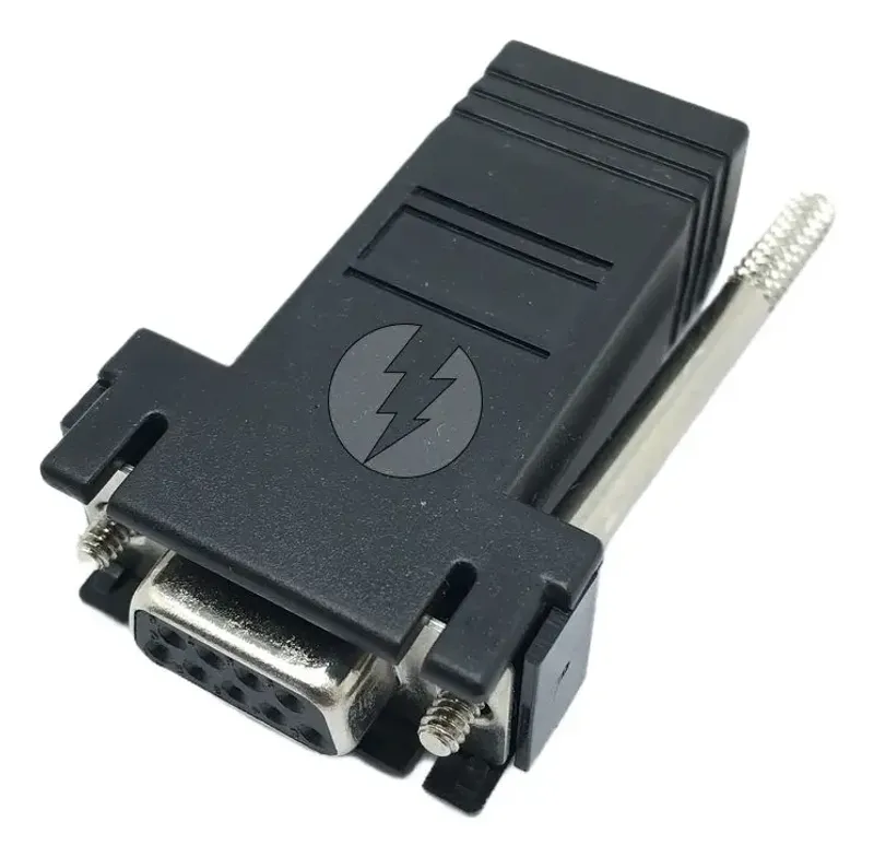 Adaptador Db9 Serial Para Rj45 Fêmea Preto Sk1225