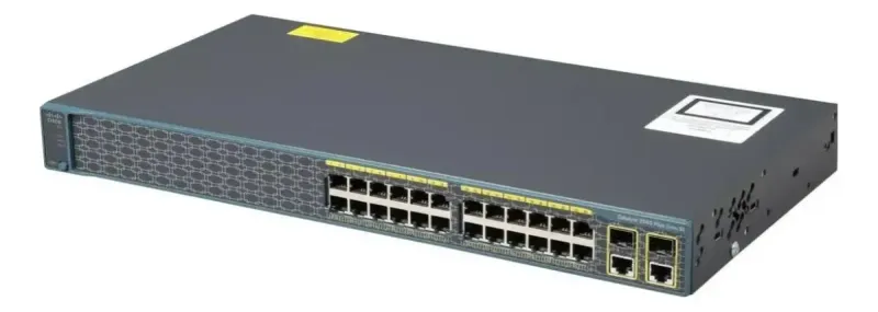 Switch Cisco Ws-c2960-24tc-s 24x Portas Rj45 10/100 + 2x Sfp