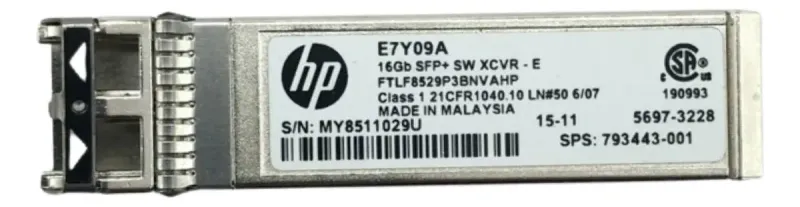 Gbic Hp Ftlf8529p3bnvahp Lc Duplex Sfp+ 16gb 0,1km 850nm Sx