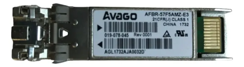 Gbic Avago Afbr-57f5amz-e3 Lc Duplex Sfp 16gb 0,3km 850nm Sx