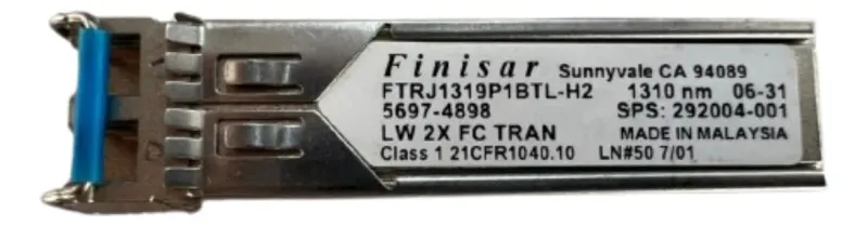 Gbic Finisar Ftrj1319p1btl-h2: Lc Duplex Sfp 2gb 10km 1310nm