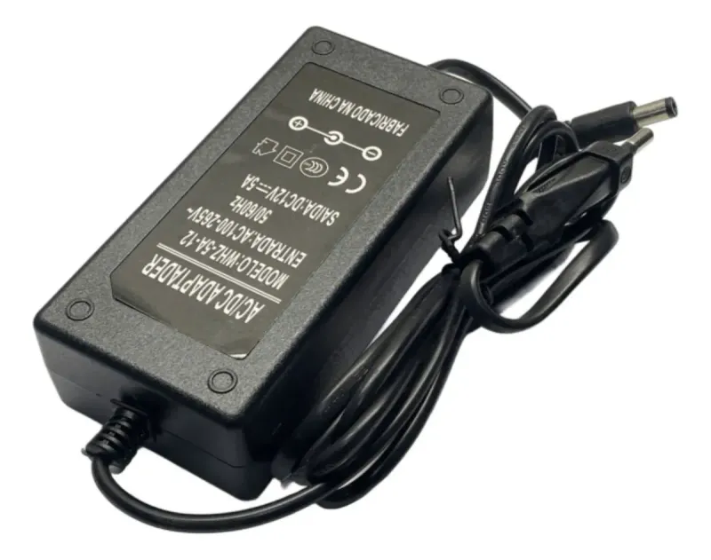 Fonte De Alimentação 12v 5a Bivolt - Plug P4 12v 5a