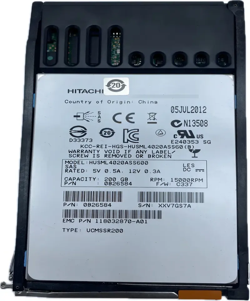 Ssd Emc 005050256 200gb 520 Bps 2,5 Para Vmax 10k 20k 40k