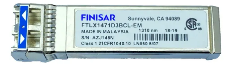 Gbic Finisar Ftlx1471d3bcl-em Lc Duplex Sfp 10gb 10km 1310nm