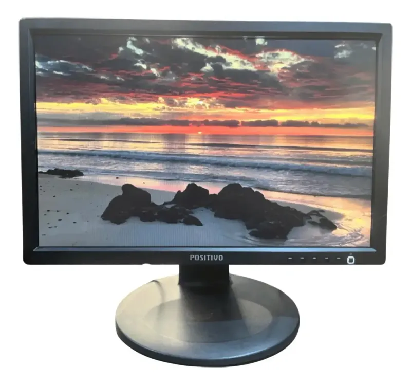 Monitor 18.5 Ajuste Altura Rotação Vga / Positivo