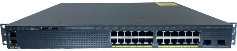 Switch Cisco Ws-c2960x-24pd-l 24 Portas Poe+ 2 Sfp+ 10 Giga