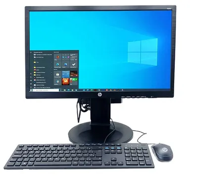 Computador All-in-One HP: i5-8ª, 8GB, SSD 120GB, Monitor 22"