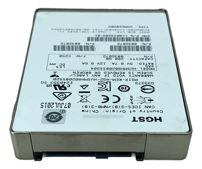 Ssd Sas Hgst 200 Gb 12 Gbps 2.5 Ssd800mh.b