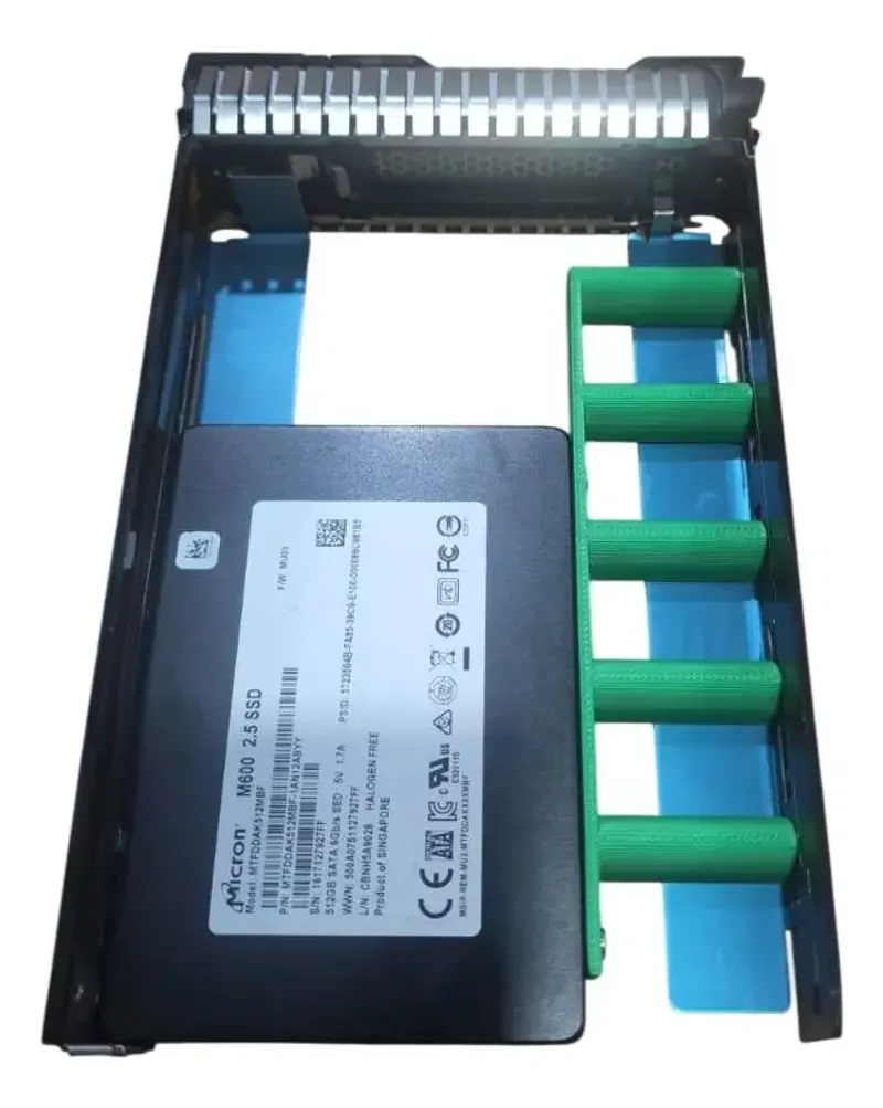 Suporte Ssd Hd 2.5 Para Servidor Com Baia 3.5 / 2 Unidades