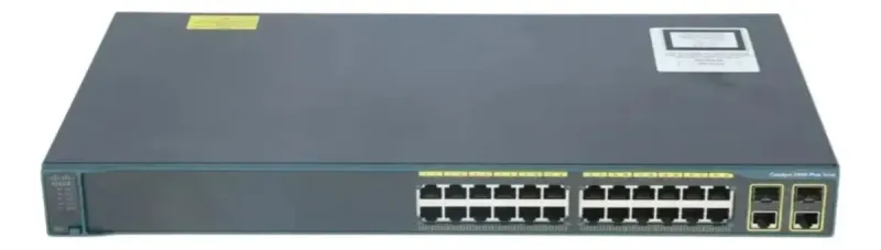 Switch Cisco Catalyst 2960 Plus 24 Portas 2 Sfp + 2 Rj45 1gb