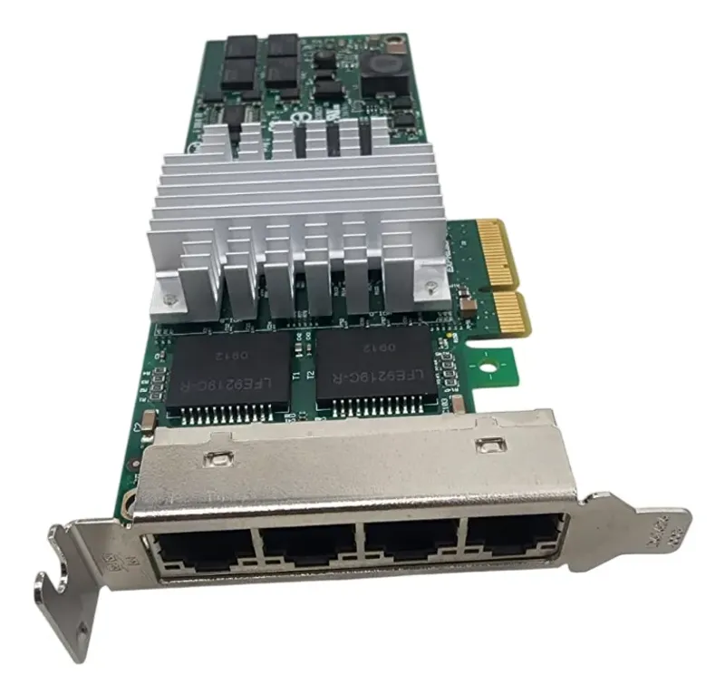 Placa Rede Hp Rj45 4x Portas 1 Giga P/ Servidor Perfil Baixo