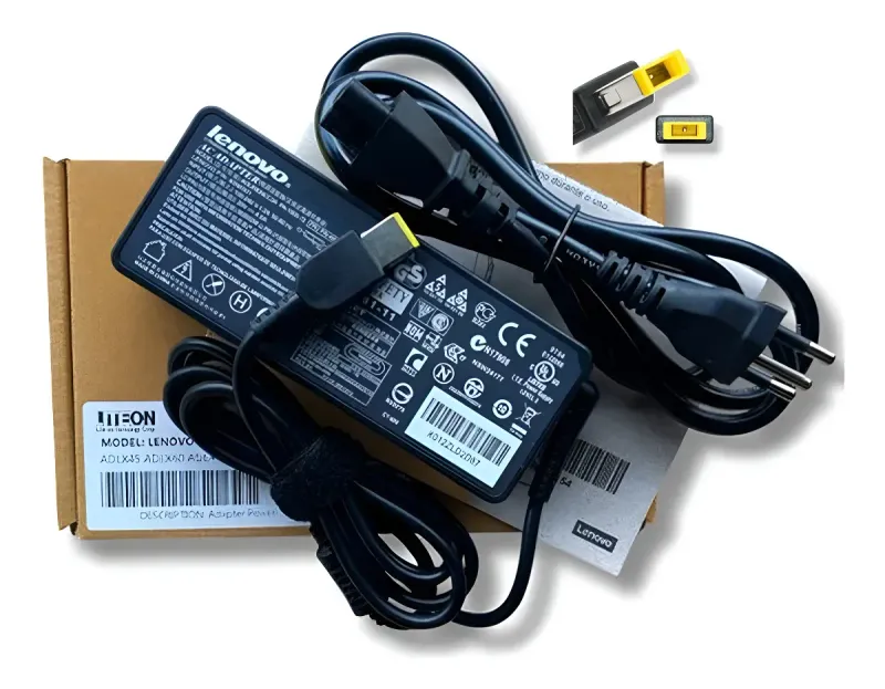 Fonte Notebook Lenovo Thinkpad T440 T440p T440s plug retangular USB G50-70 G50-80 G70-70 Z40-70 Z50-70 Z50-75