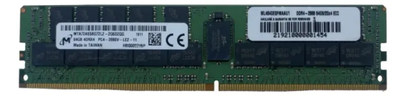 Memoria 64gb Pc4-2666v-l Lrdimm Ecc Quad Rank X4 Servidor (Recondicionado)